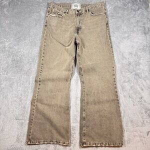 BDG Urban Outfitters Slacker Fit Jeans Mens 34x30 Brown Straight Denim